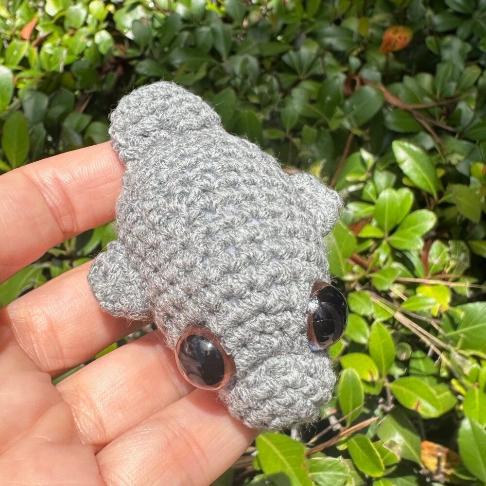 Crochet Baby Manatee Figurine, Cute Marine Baby Manatee Toy , Amigurumi Manatee